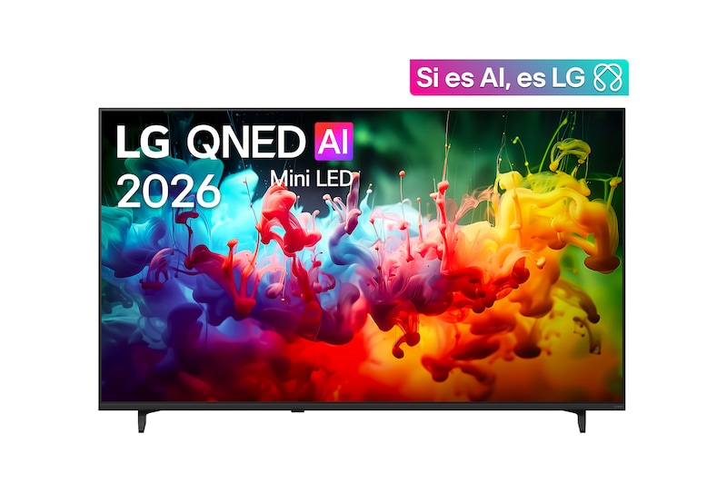 Vista frontal de Pantalla 65 pulgadas LG QNED evo AI Mini LED QNED74 4K SMART TV webOS 2026 65QNED74BSA